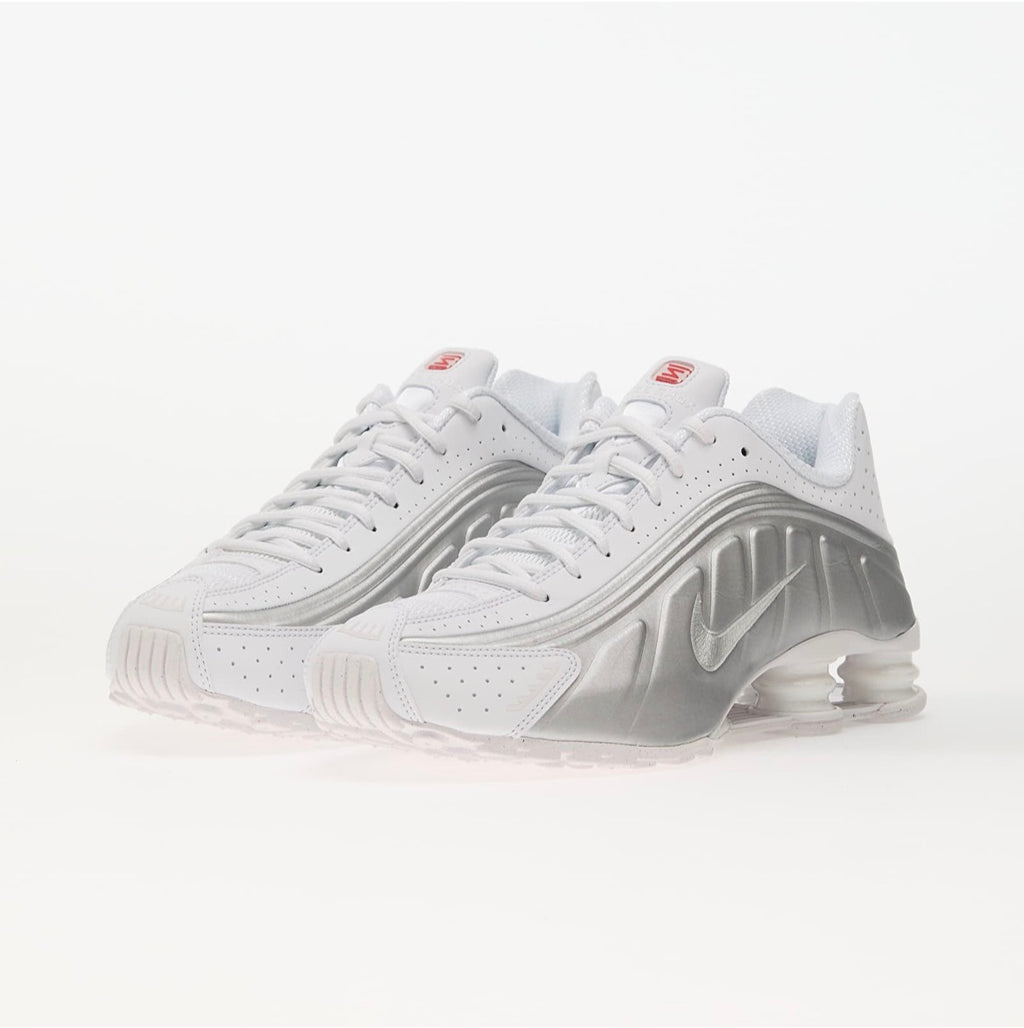 Nike Shox R4 White Metallic Platinum Barely Grape